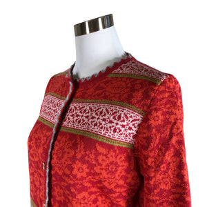 Naisten Oleana - Neuletakki, koko 38 - Punainen (3)