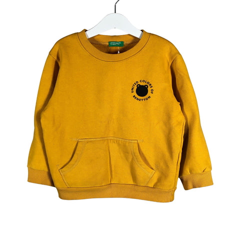 Unisex Benetton - Collegepaita, koko 104 - 110 - Keltainen ()