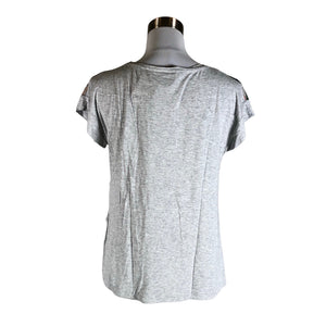 Naisten Lindex - T-paita, koko 36 - Harmaa (2)