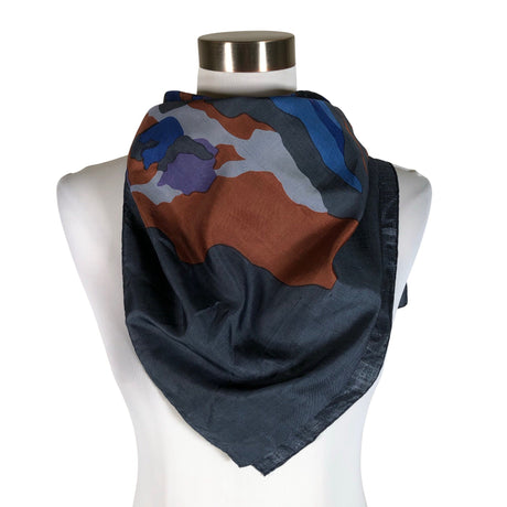 Naisten Thai Silk - Huivi, koko Maxi - Sininen ()