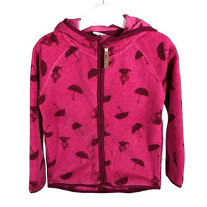 Tyttöjen Martinex - Fleecetakki, koko 98 - 104 - Pinkki (1)