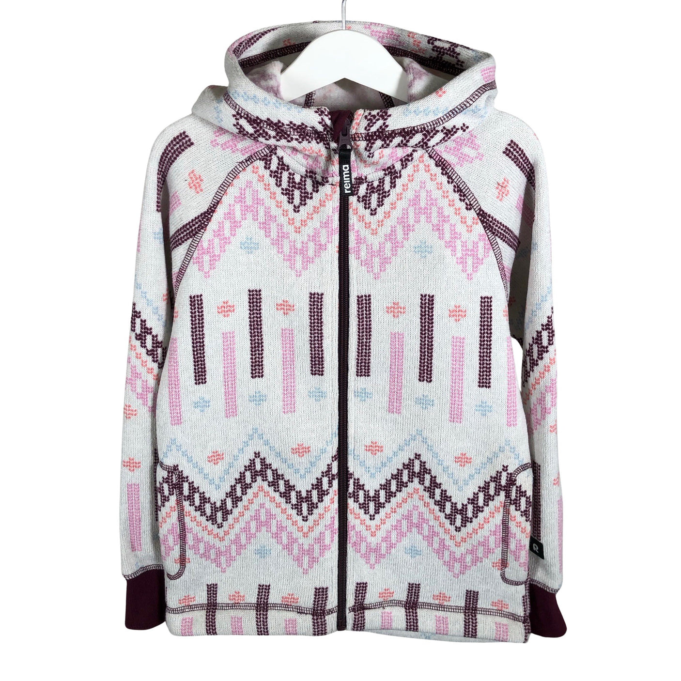 Unisex Reima - Fleecetakki, koko 122 - 128 - Valkoinen (1)