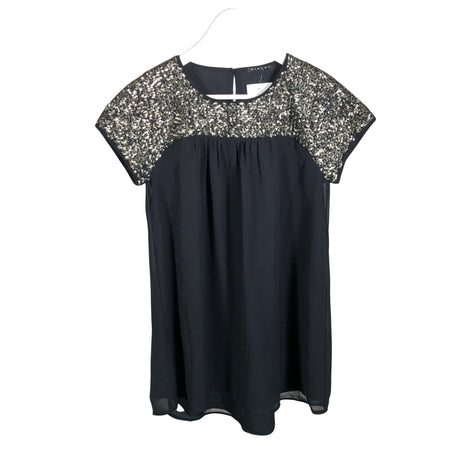 Tyttöjen Sisley - Sifonkimekko, koko 158 - 164 - Musta ()