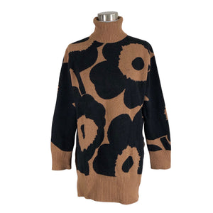 Naisten Marimekko - Neuletunika, koko 36 - Ruskea (1)