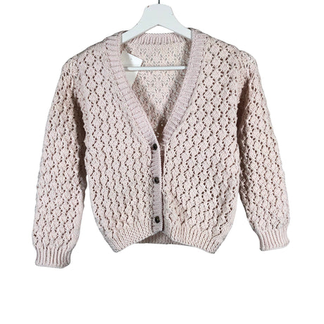 Tyttöjen Handmade - Neuletakki, koko 152 - 158 - Luonnonvalkoinen ()