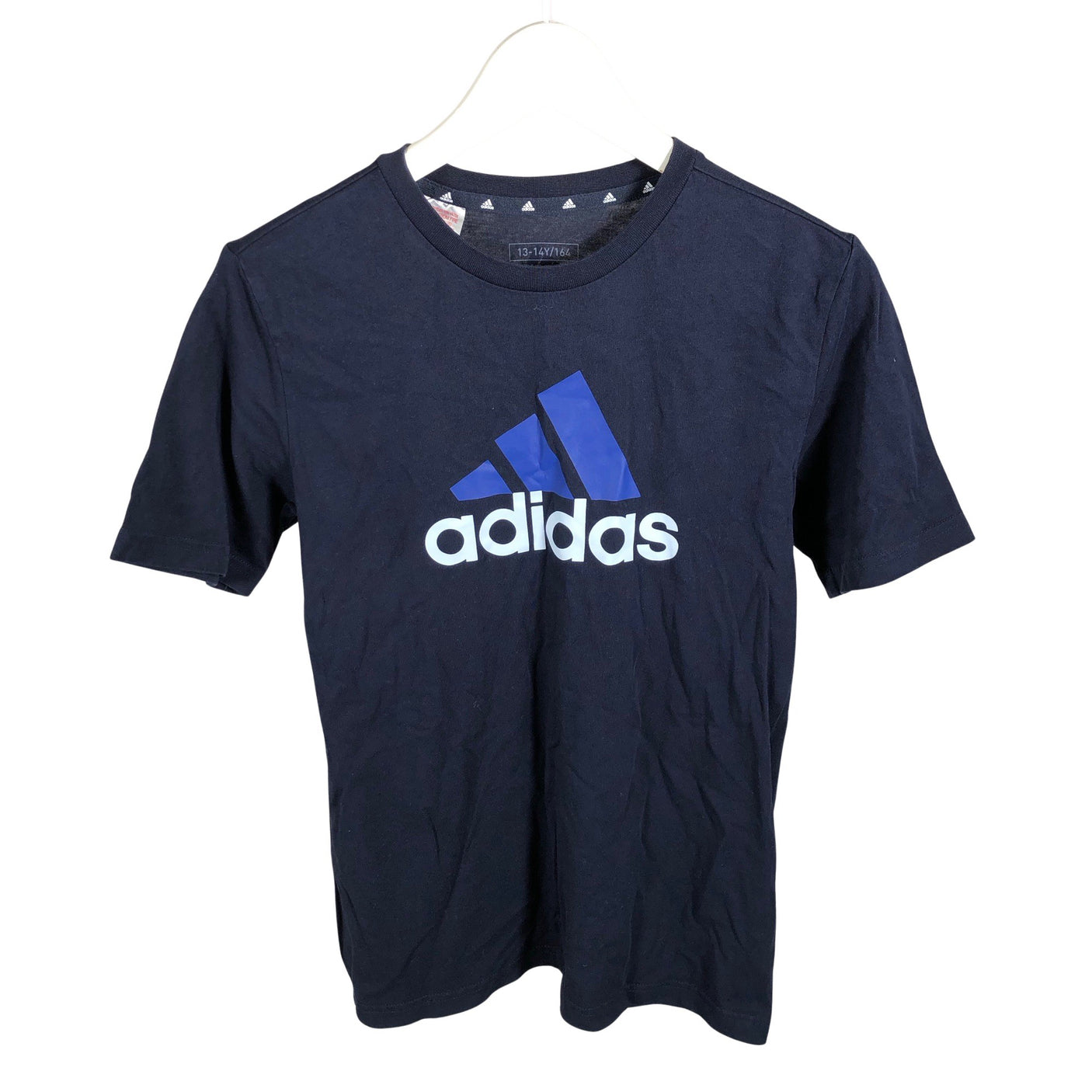 Unisex Adidas - T-paita, koko 158 - 164 - Sininen (1)