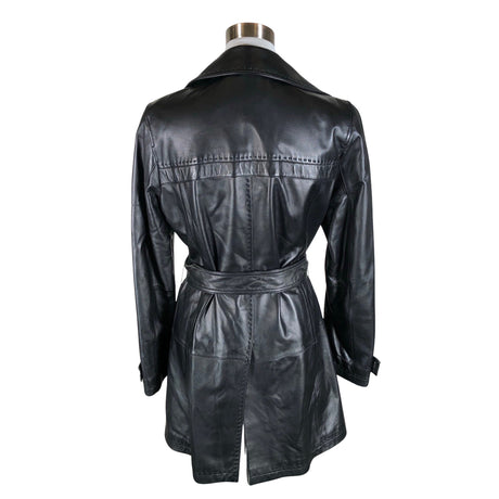 Naisten Leather Sound - Nahkatakki, koko 40 - Musta (2)