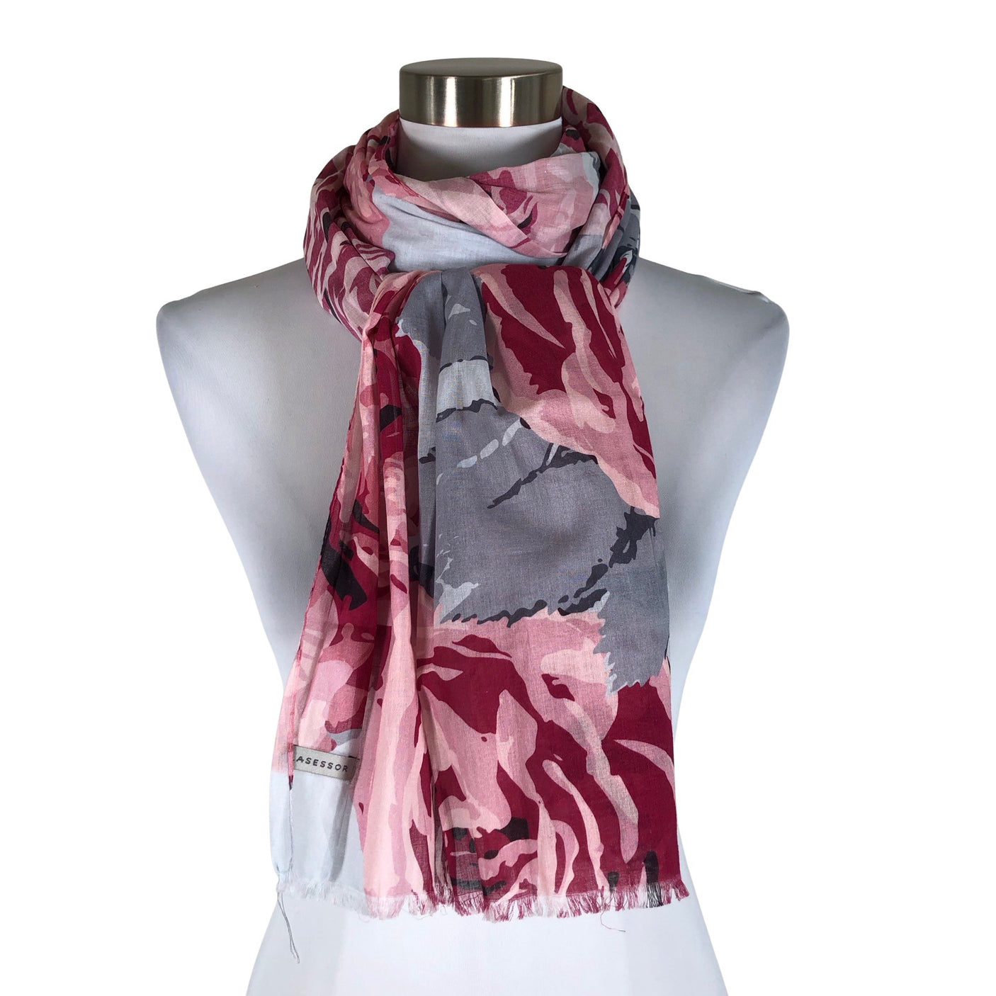 Naisten Lasessor - Huivi, koko Maxi - Harmaa (1)