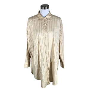 Naisten Lindex - Kangastunika, koko 40 - Beige (1)