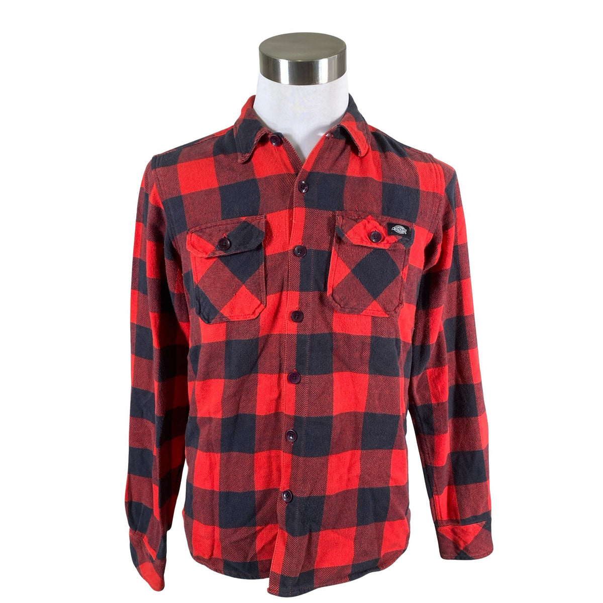 Miesten Dickies - Flanellipaita, koko S - Punainen (1)