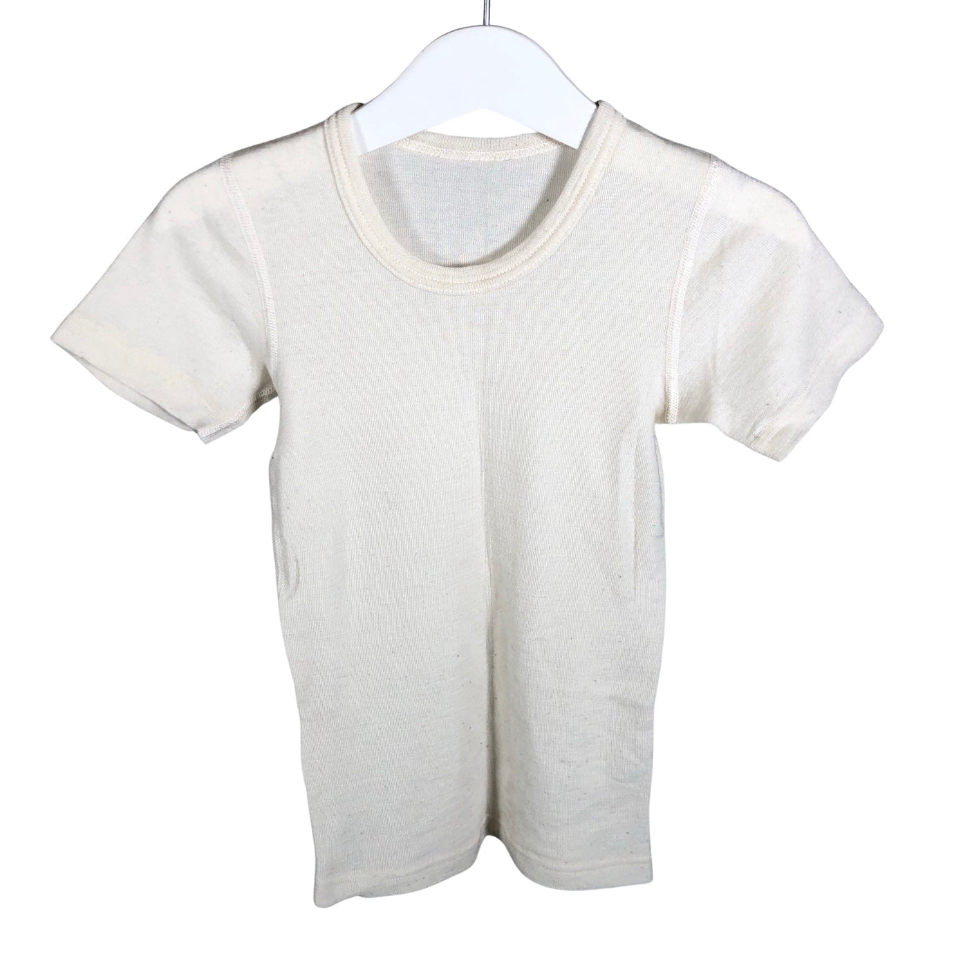 Unisex Ruskovilla - T-paita, koko 116 - 122 - Luonnonvalkoinen (1)