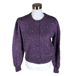 Naisten Ichi - Neuletakki, koko 38 - Violetti (1)