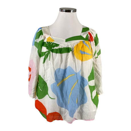 Naisten Marimekko - Lyhythihainen pusero, koko 44 - Valkoinen ()