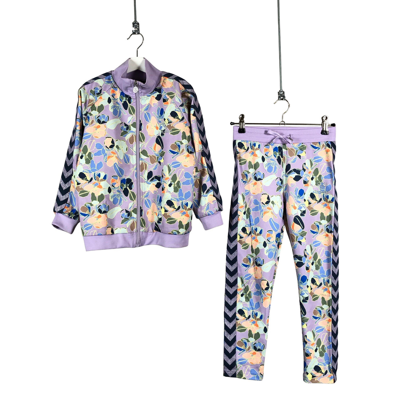Tyttöjen Hummel - Verryttelytakki, koko 122 - 128 - Violetti (1)