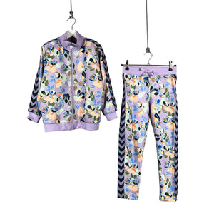 Tyttöjen Hummel - Verryttelytakki, koko 122 - 128 - Violetti (1)