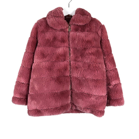 Tyttöjen Lindex - Tekoturkistakki, koko 116 - 122 - Pinkki ()