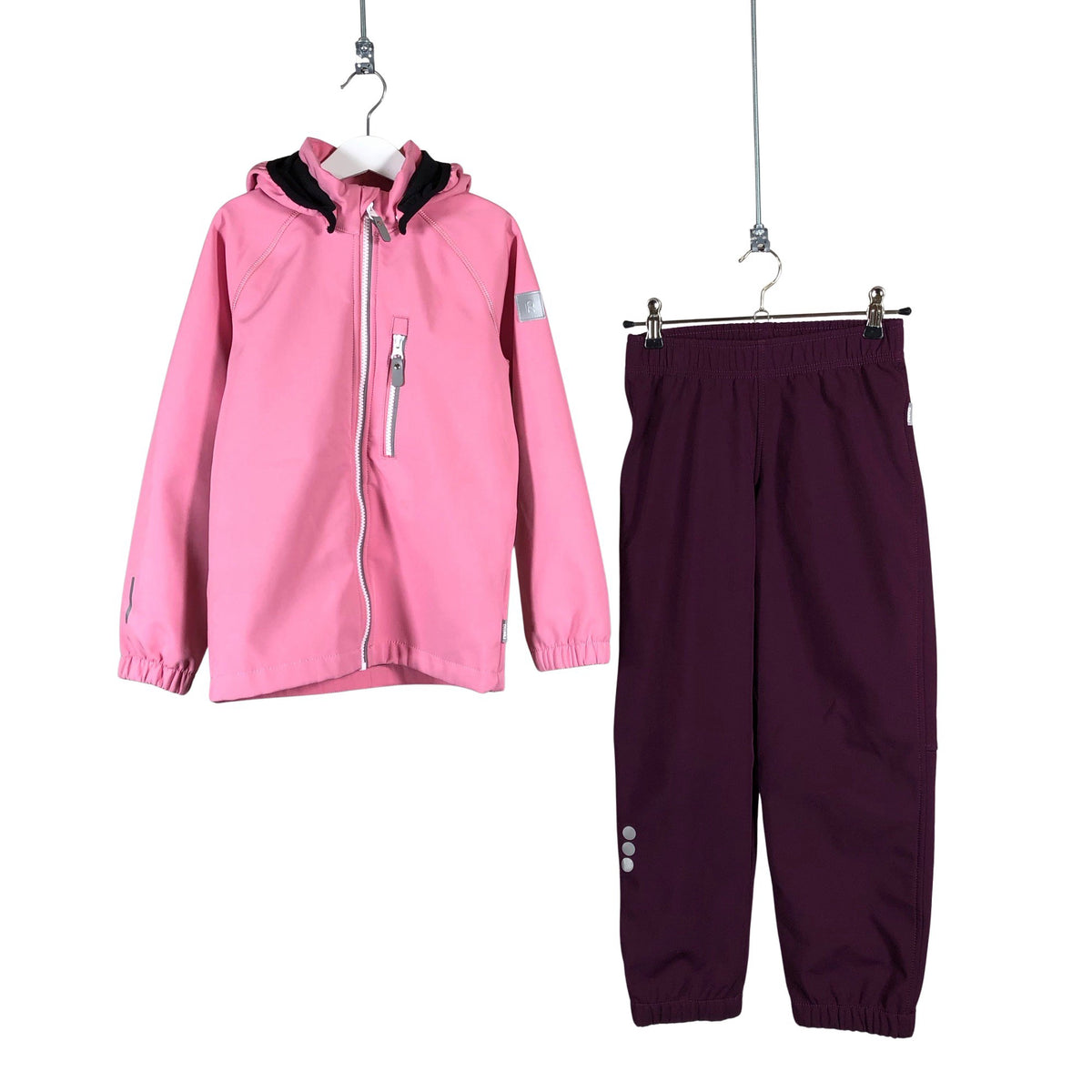 Tyttöjen Reima - Softshell-takki, koko 122 - 128 - Vaaleanpunainen (1)