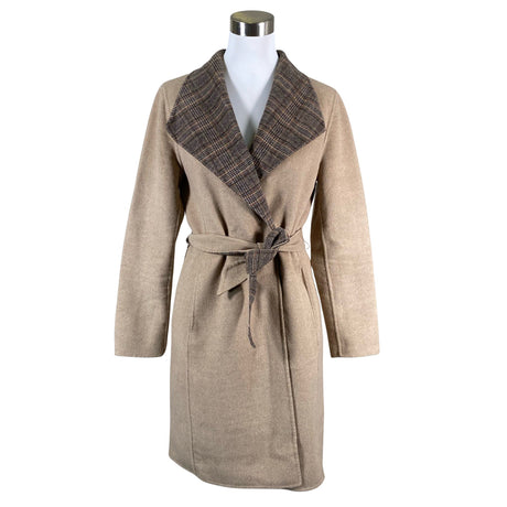 Naisten Esprit - Villakangastakki, koko 38 - Beige ()