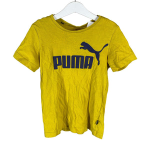 Unisex Puma - T-paita, koko 122 - 128 - Keltainen (1)