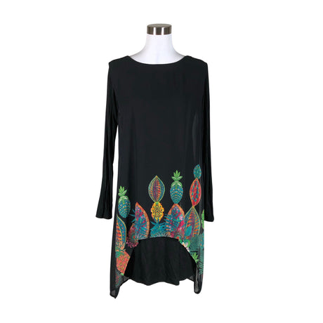 Naisten Desigual - Sifonkimekko, koko 38 - Musta ()