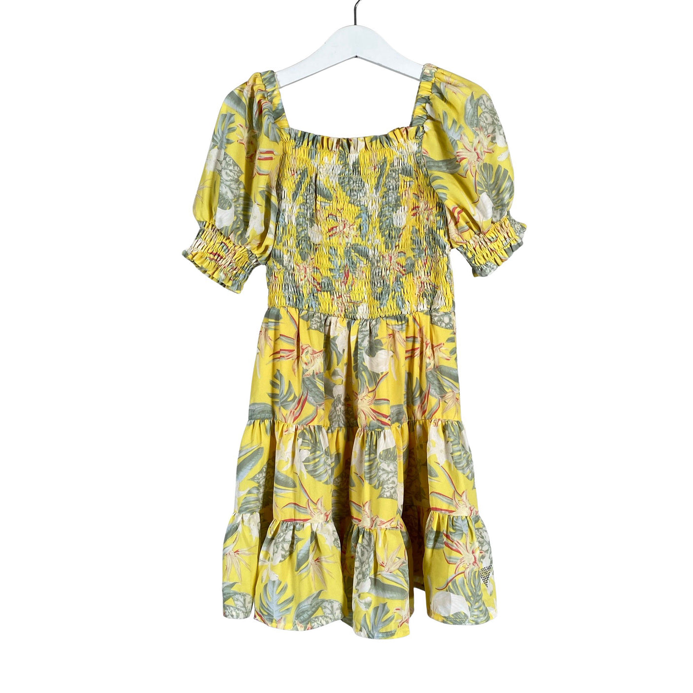 Tyttöjen Guess - Juhlamekko, koko 110 - 116 - Keltainen (1)