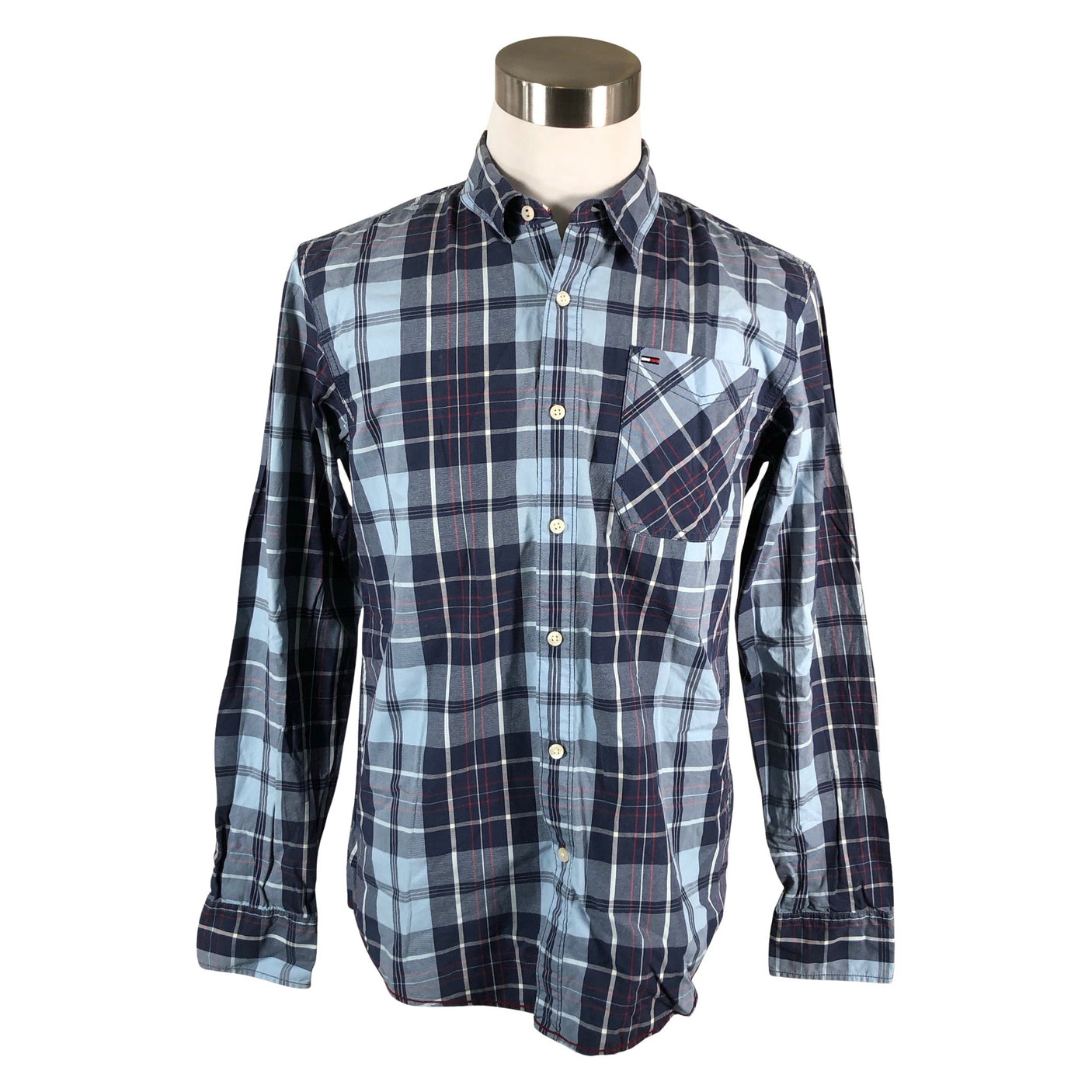 Miesten Tommy Hilfiger - Kauluspaita, koko L - Sininen (1)