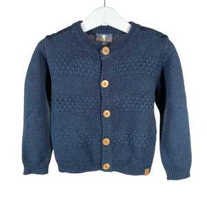 Unisex POMPdeLUX - Neuletakki, koko 92 - 98 - Sininen (1)