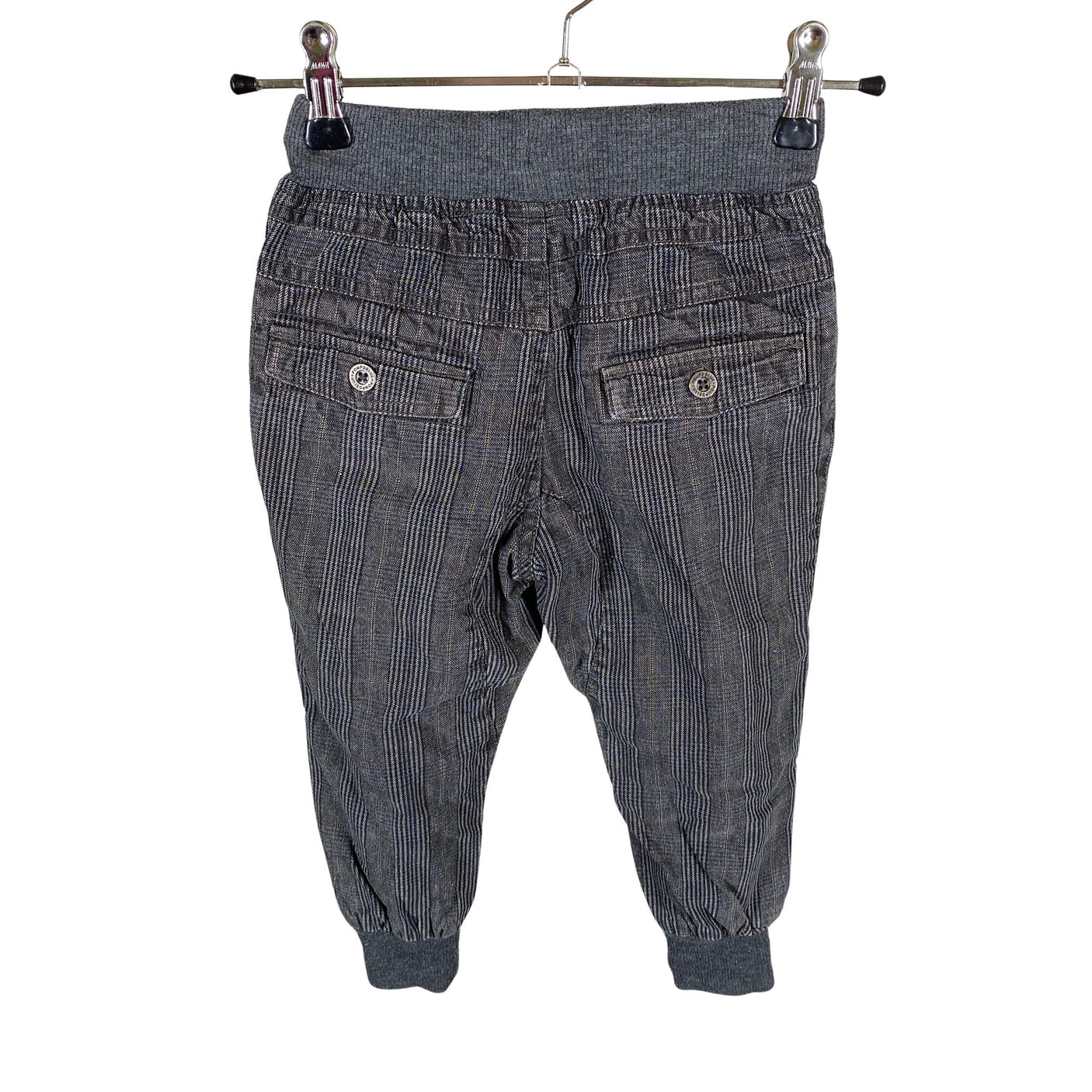 Unisex POMPdeLUX - Kangashousut, koko 86 - 92 - Harmaa (2)
