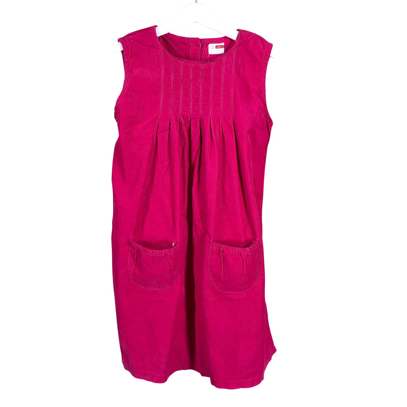 Tyttöjen Name It - Kangasmekko, koko 122 - 128 - Pinkki (1)
