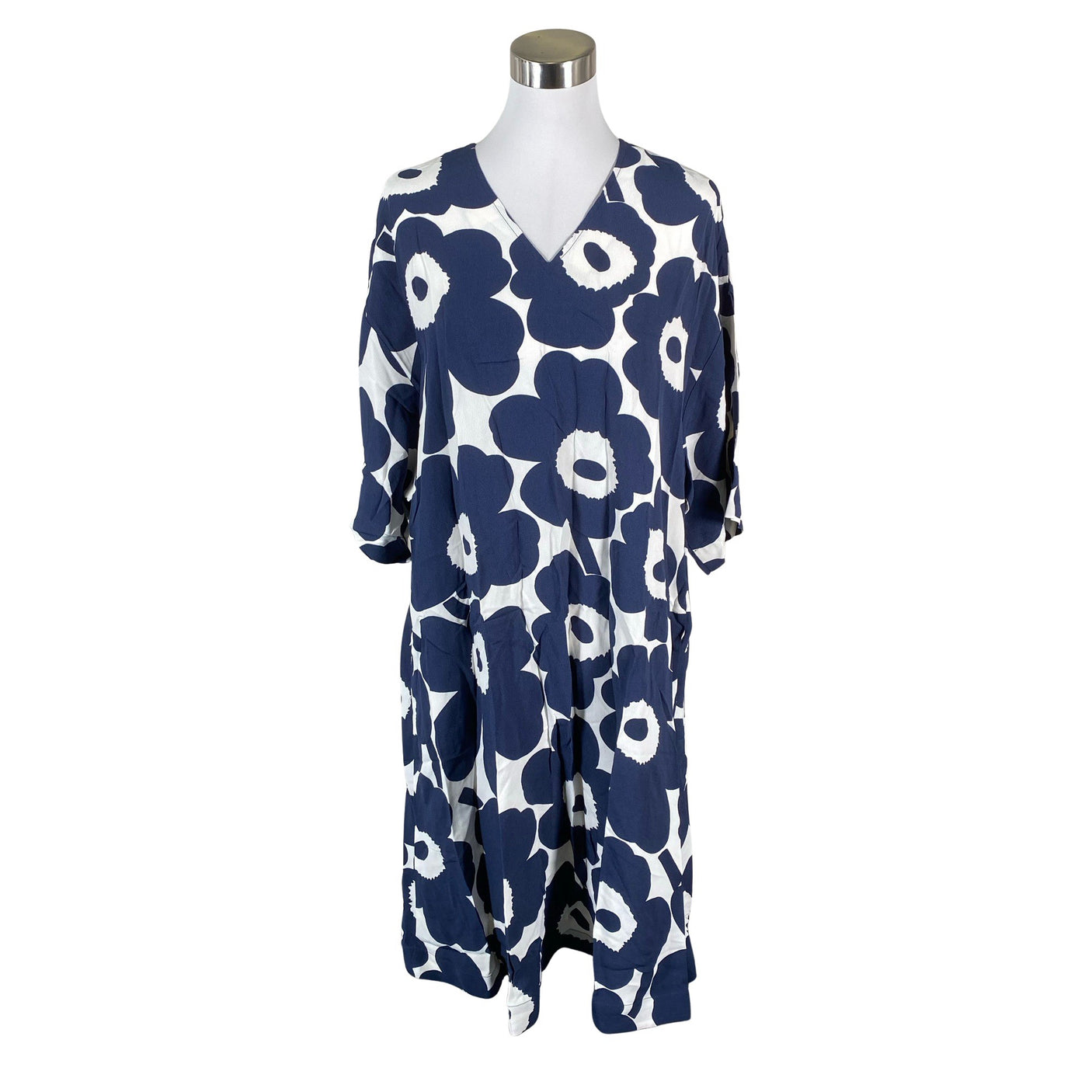 Naisten Marimekko - Sifonkimekko, koko 36 - Valkoinen (1)