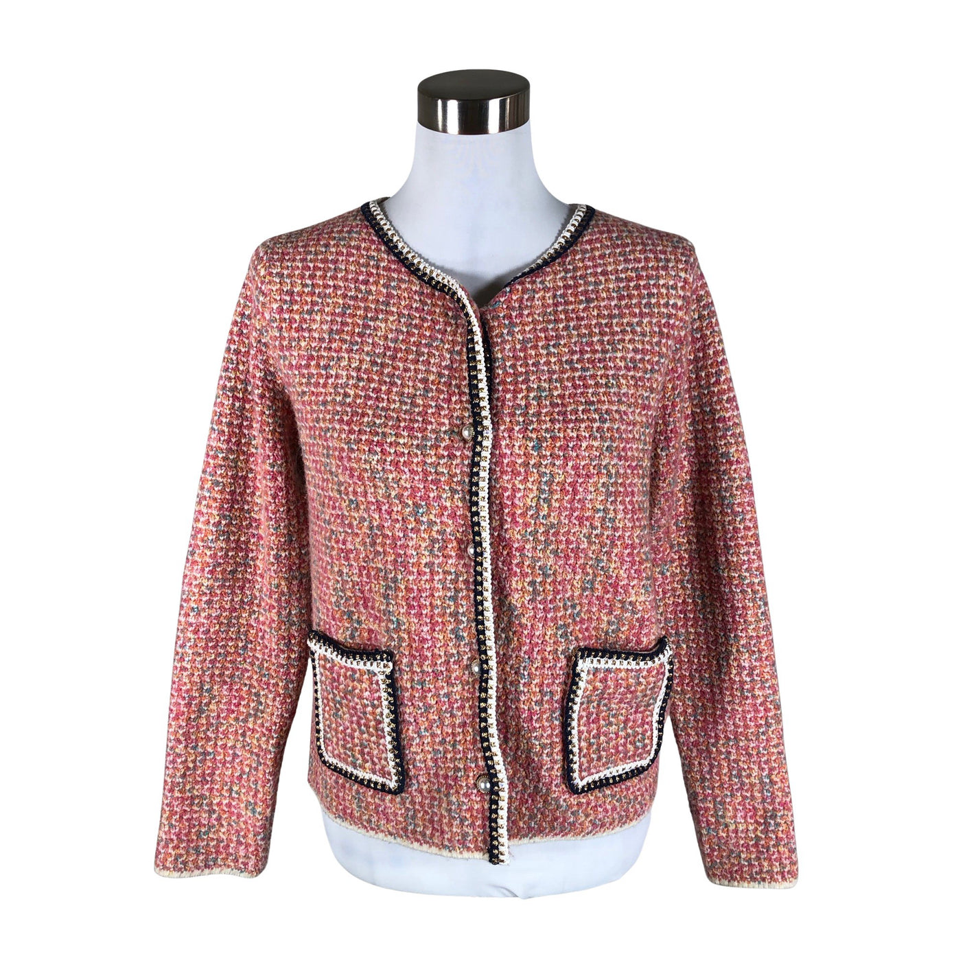 Naisten Derhy - Neuletakki, koko 38 - Luonnonvalkoinen (1)