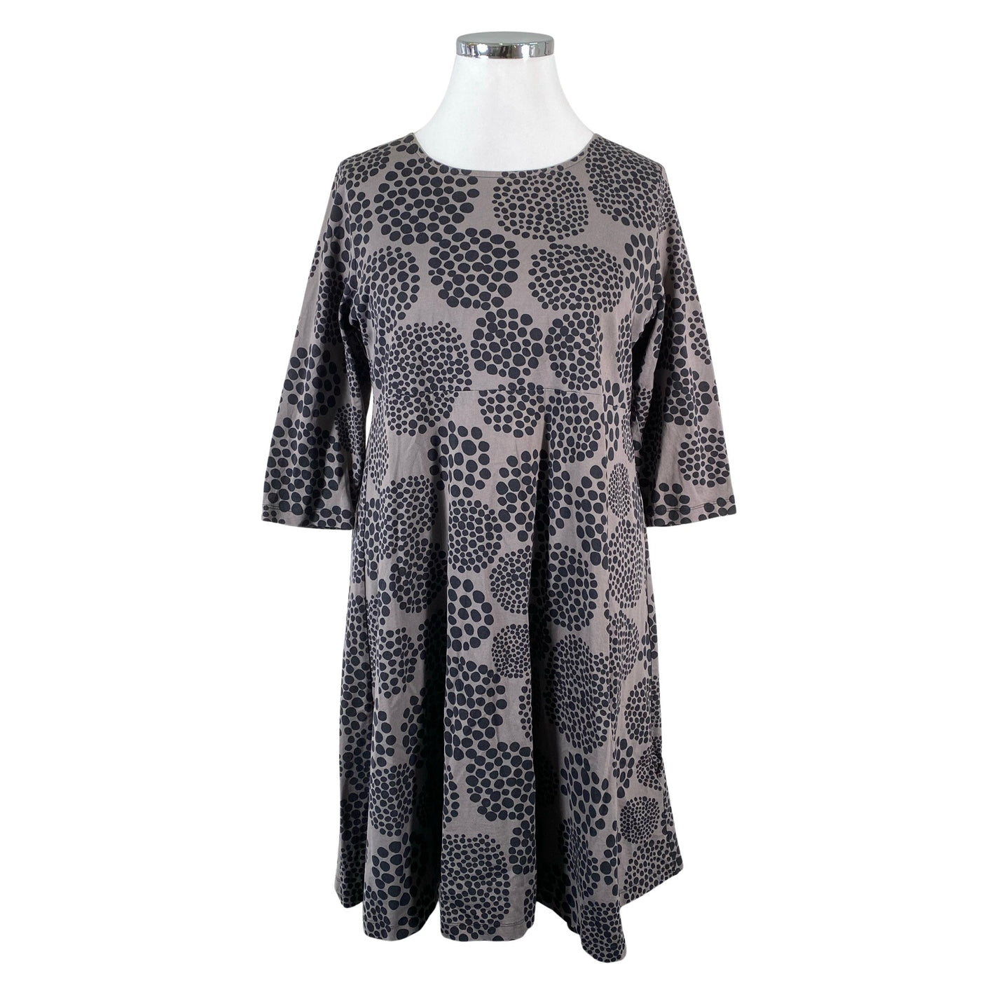 Naisten Marimekko - Trikoomekko, koko 44 - Harmaa (1)