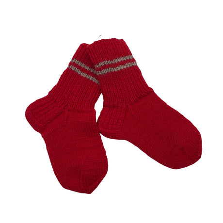 Tyttöjen Handmade - Villasukat, koko 27 - Punainen ()