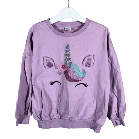 Tyttöjen Lindex - Collegepaita, koko 122 - 128 - Violetti ()
