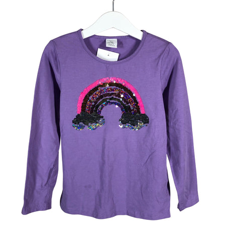 Tyttöjen Lindex - Trikoopaita, koko 122 - 128 - Violetti ()