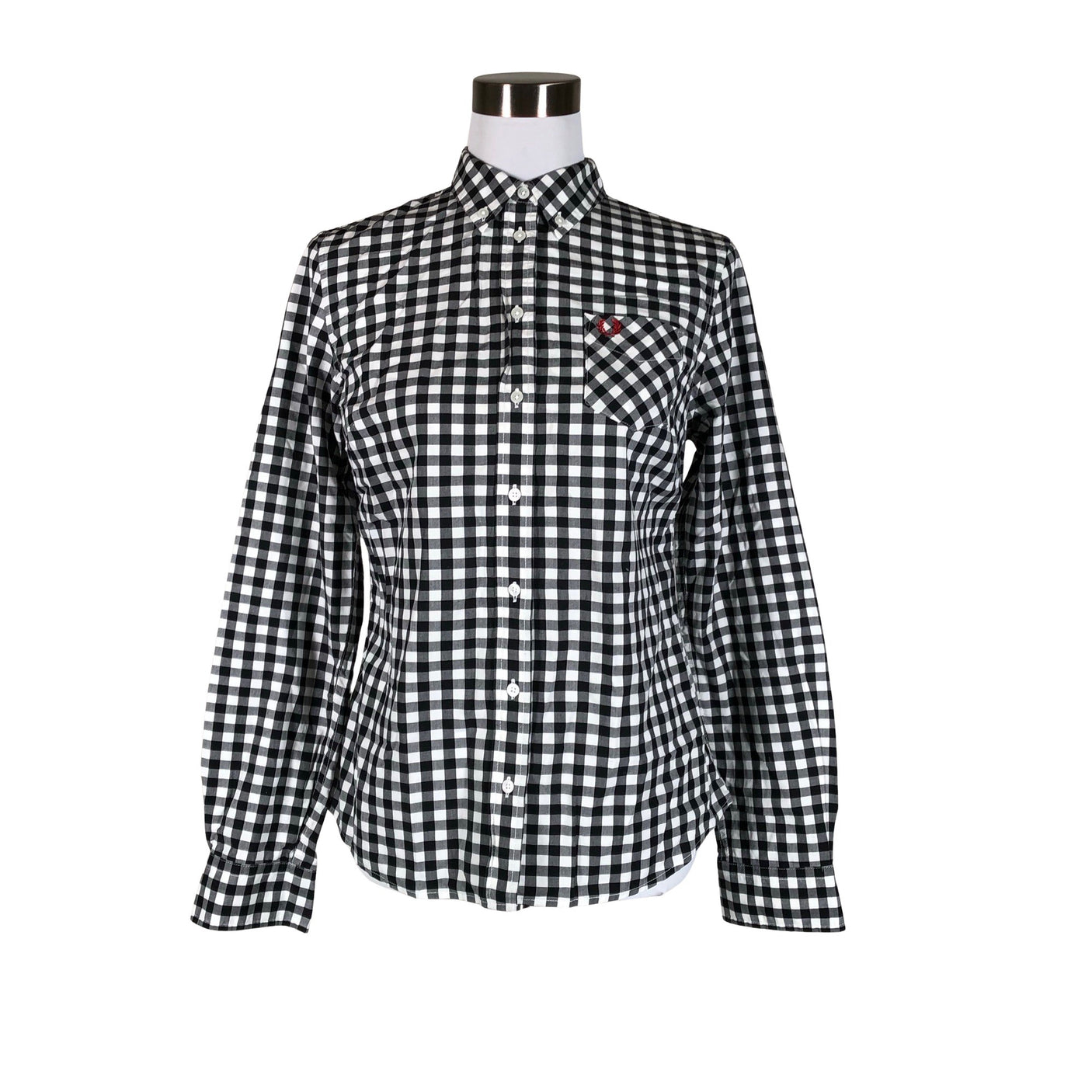 Naisten Fred Perry - Kauluspaita, koko 38 - Musta (1)