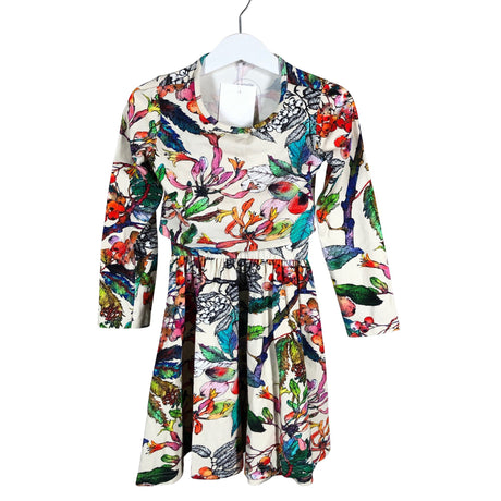 Tyttöjen Metsola - Trikoomekko, koko 110 - 116 - Beige ()