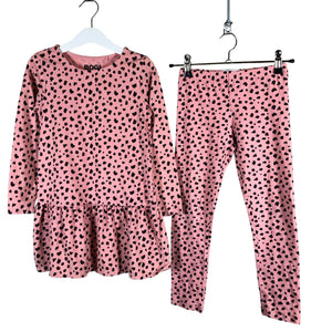 Tyttöjen Bogi - Trikoomekko, koko 116 - 122 - Pinkki (1)