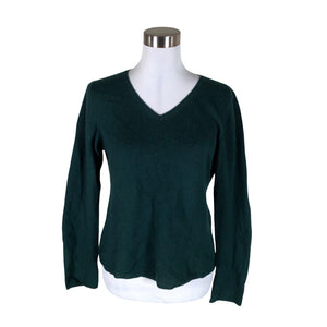 Naisten Qi Cashmere - Neulepaita, koko 38 - Vihreä (1)