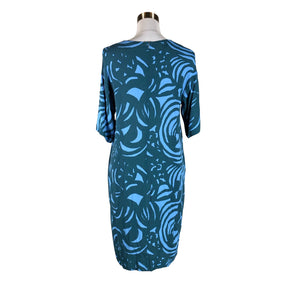 Naisten Marimekko - Sifonkimekko, koko 38 - Sininen (2)