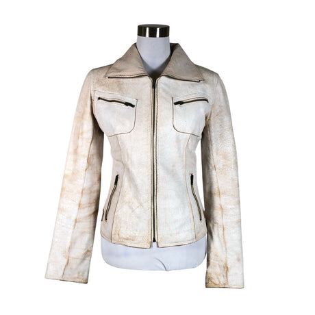 Naisten Karrax - Nahkatakki, koko 38 - Beige ()