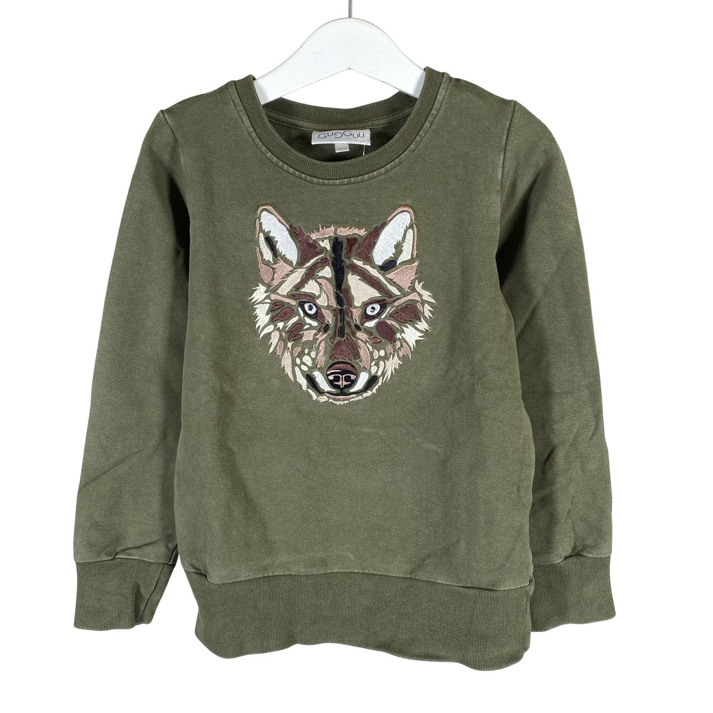 Unisex Gugguu - Collegepaita, koko 122 - 128 - Vihreä (1)