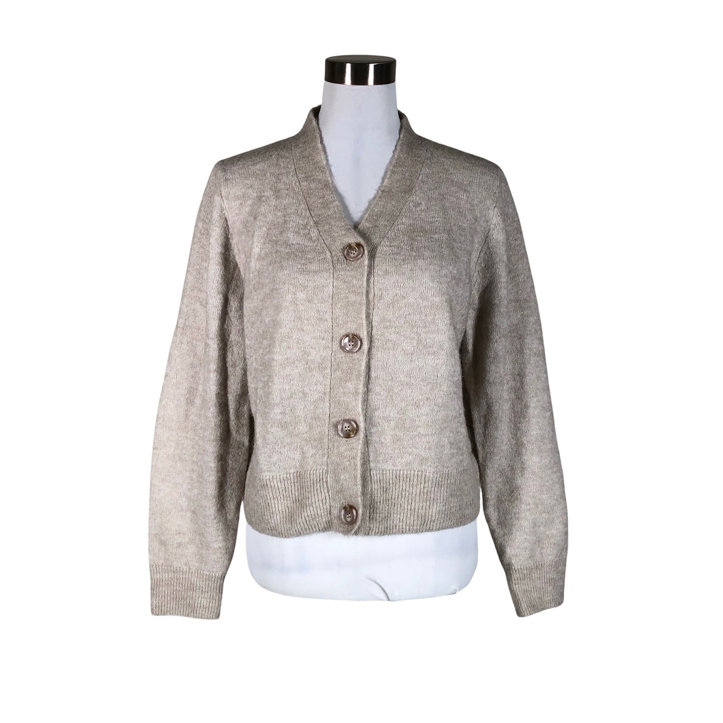 Naisten A+more - Neuletakki, koko 38 - Beige (1)