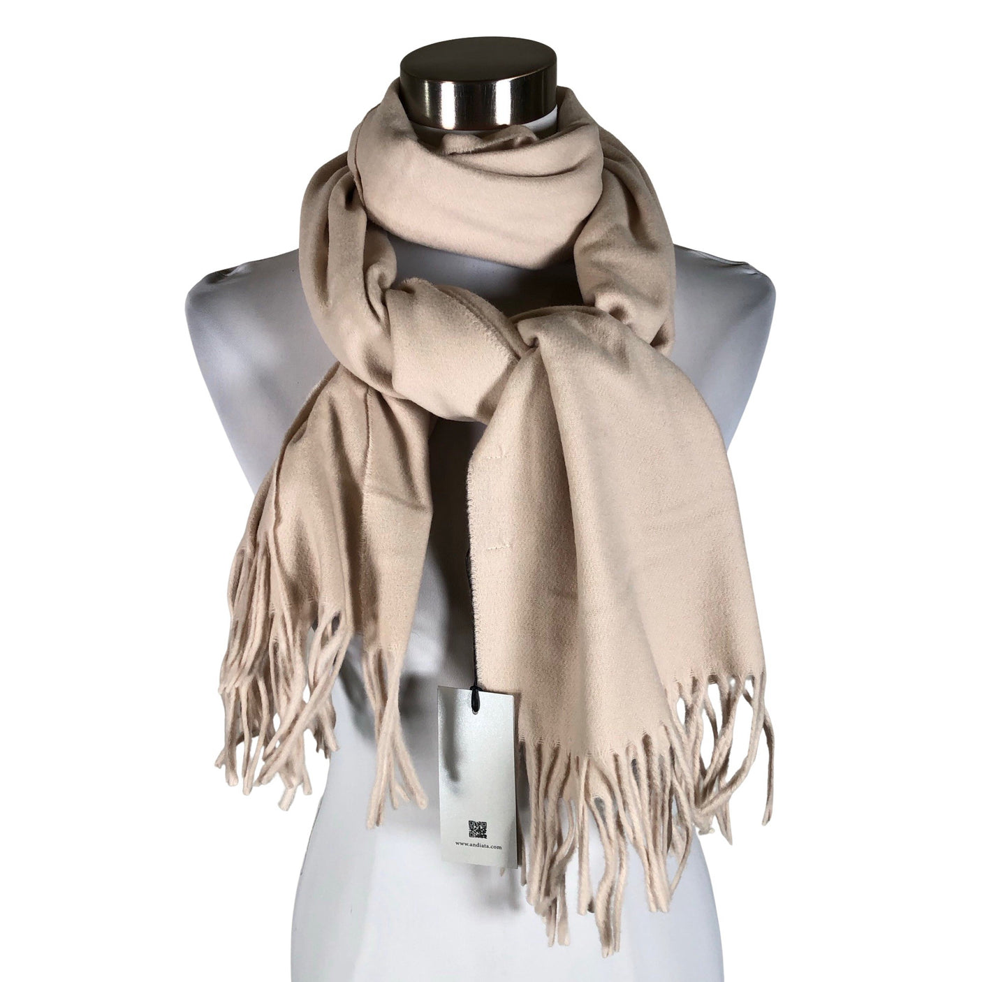 Naisten Andiata - Huivi, koko Midi - Beige (1)