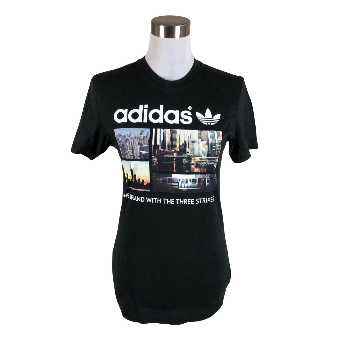 Naisten Adidas - T-paita, koko 34 - Musta (1)