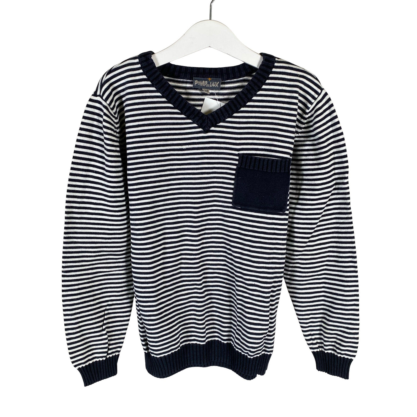 Unisex POMPdeLUX - Neulepaita, koko 134 - 140 - Valkoinen (1)