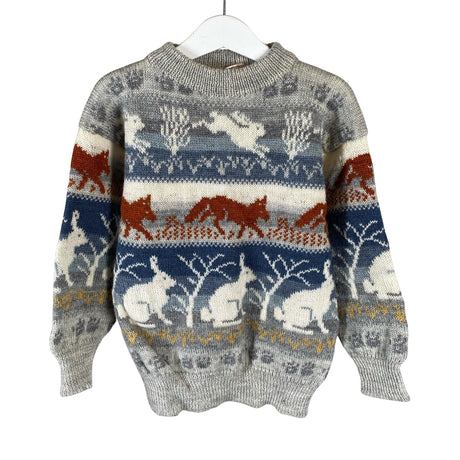 Unisex Handmade - Neulepaita, koko 134 - 140 - Harmaa ()