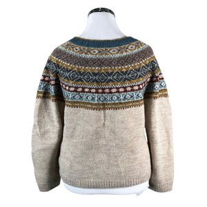 Naisten Handmade - Neuletakki, koko 42 - Beige (3)