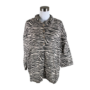 Naisten Esprit - Kangastunika, koko 40 - Beige (1)