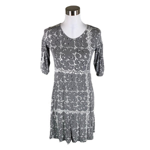 Naisten Marimekko - Trikoomekko, koko 34 - Harmaa (1)